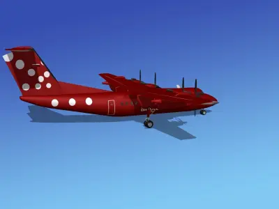Dehavilland DHC-7 Air Greenland 3D model