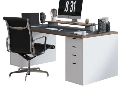 Office Furniture - Set 2 3D model