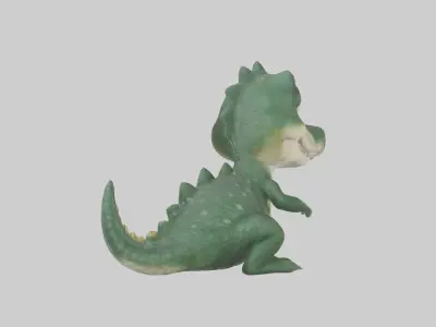 Babycrocodile Model 1 Low-poly 3D model
