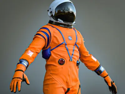 Artemis Orion OCSS Astronaut Suit NASA with PBR Textures 3D model