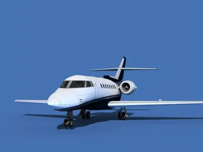 Hawker Siddley 1000 V05 3D model