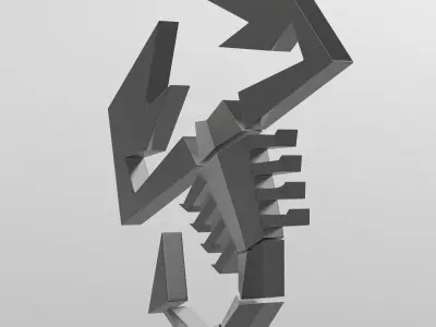 abarth logo 3D model