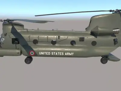 Chinook Helicopter 3D model