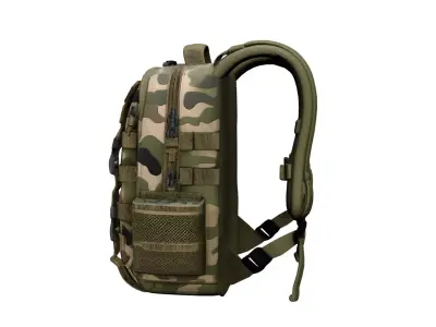 Military Tactical Backpack Outdoor Combat Gear Bag 06 3D model