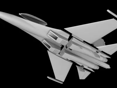 SUKHOI SU-30 MKK SCALE 1-72 PRINTABLE STL FILES 3D print model