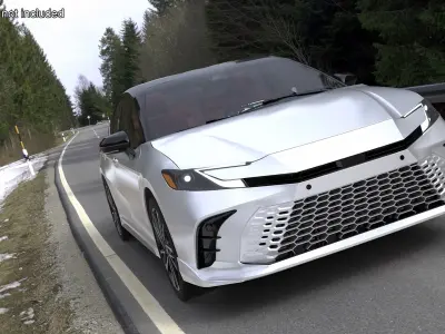 2025 Sedan White 3D model