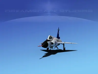 Convair F-102 Delta Dagger V08 USAF 3D model