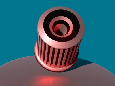 Conical Filter Free 3D model