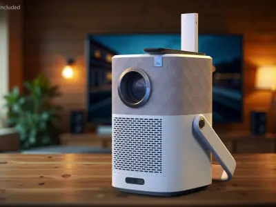 Yaber Vertical Projector with Remote and HDMI Dongle 3D model