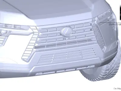 2024 2025 LEXUS GX 550h OVERTRAIL 3D Scan Surface Data 3D model