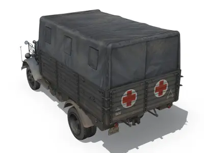 Opel Blitz - Ambulance - SanAbt30 3D model
