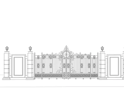 Classical gate 3D model