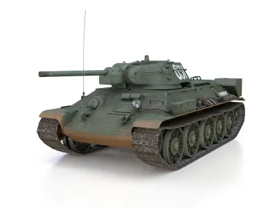 T-34-76 - Model 1942 - Soviet medium tank - 631 3D model