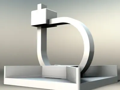 Cable Mount - Ty-wrap Free 3D model