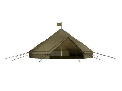 Bell Tent Low-poly 3D model