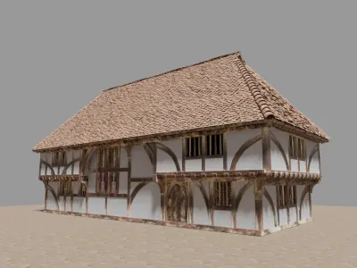 England Yoman house consturucted in medieval age 3D model