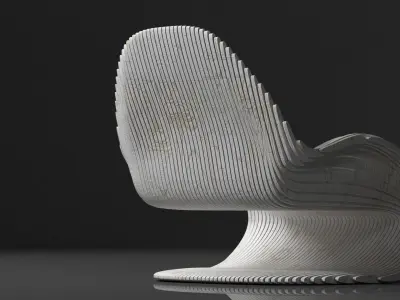 chair parametric Free 3D model