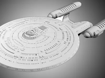 USS ENTERPRISE NCC 1701-C 3D model