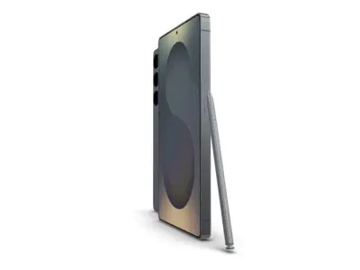 Samsung Galaxy S25 Ultra Titanium Jetblack S-Pen 3D model