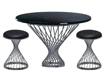 table set Free 3D model