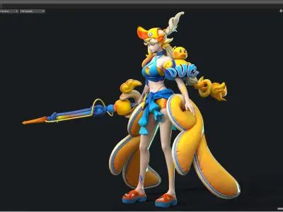 Bikini girl 3D model