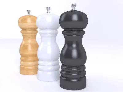 Salt and Pepper Mill 3D model