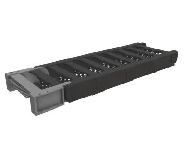 E chain Low-poly 3D model