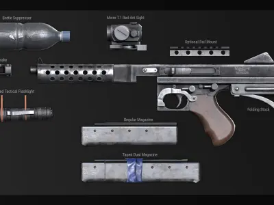 PBR Improvised Tomacuzi - 9 Low-poly 3D model