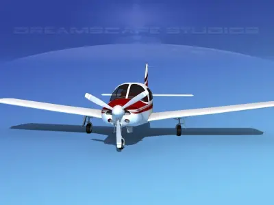 Piper Turbo Arrow 240 V09 3D model