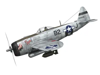Republic P-47D Thunderbolt - Virginia 3D model