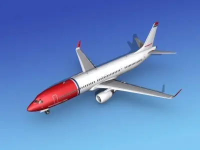 Boeing 737-900ER Norwegian Air 3D model