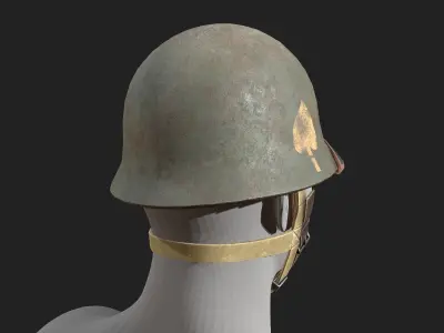 Helmet military Scifi ver 17  Low-poly 3D model