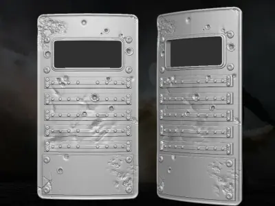 Commando Shield 3D printable file for Action Figures 3D print model