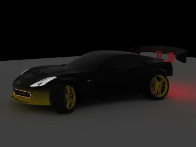Corvette Stingray C7 Modified Free 3D model