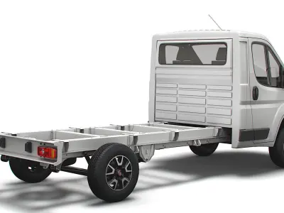 Fiat Ducato Chassis Truck Single Cab 3800WB 2022 3D model