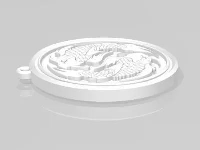 HM Fish Keychain 3D print model