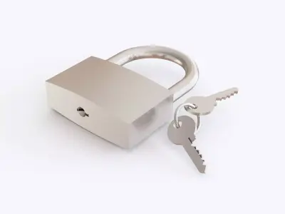 Padlock 02 3D model