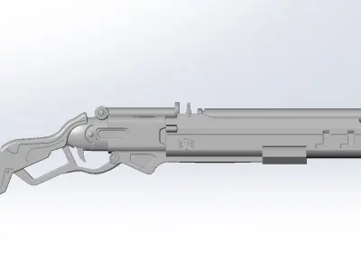 Overwatch Ashe Rifle Basic Model 3D model
