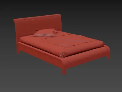 Bed Knaja Free 3D model