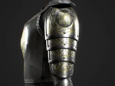 Middle Eastern Armor Low-poly 3D model