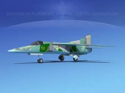 Mig-27 Flogger LP Poland Low-poly 3D model