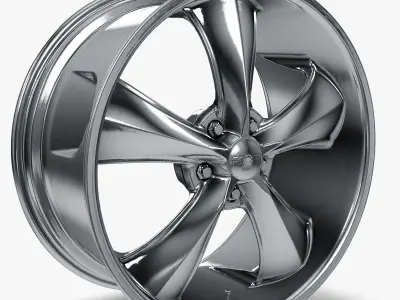 FOOSE Legend Wheel 17x8 Chrome 1965-1973 3D model