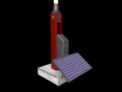 Windsock Low-poly 3D model