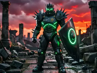 Futuristic Elite Warriors Collection 3D Model Pack