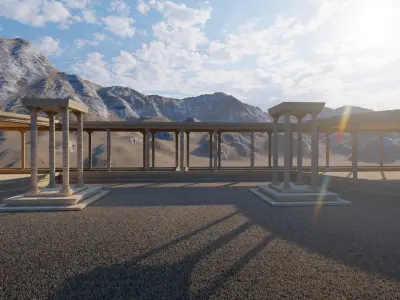 Parthenon-Historical Greek Temple 3D model