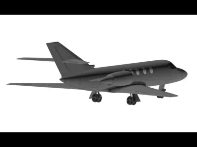 Privat airplane Cessna Citation 3D model