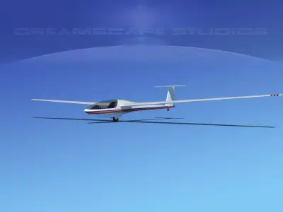 DG-400 15-Metre Motorglider V08 3D model