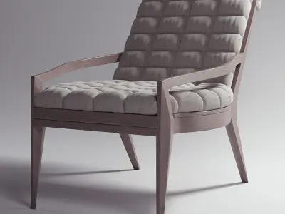 Armchair lounge chair with wooden legs Free 3D model purchase