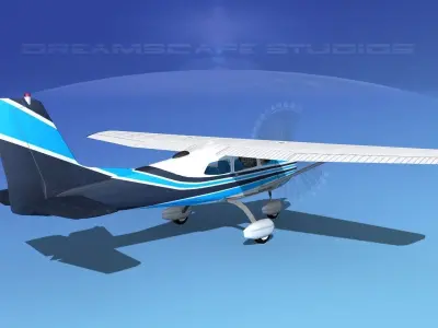 Cessna 175 Skylark V07 3D model