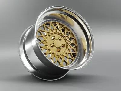 Enkei 6666 Low-poly 3D model